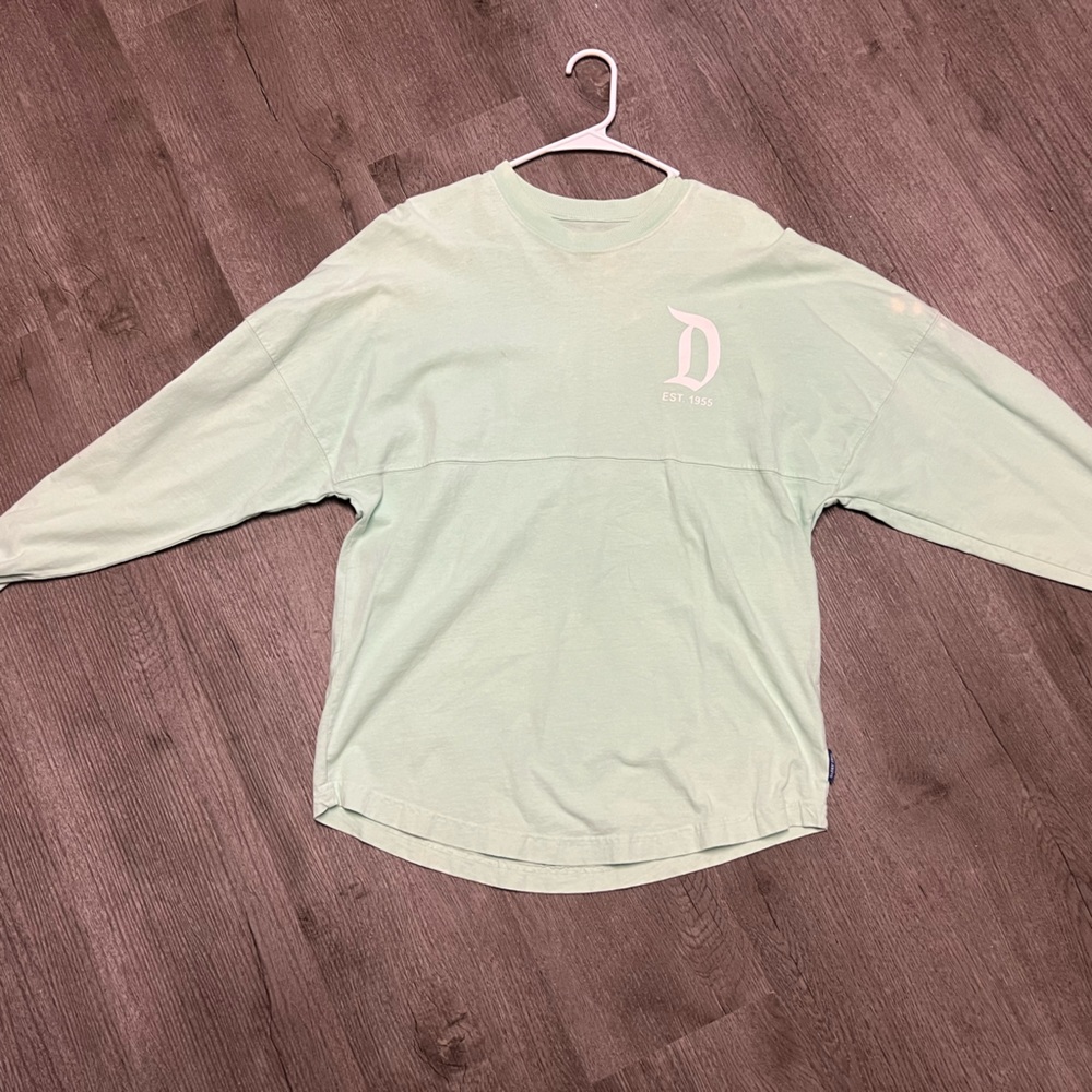 Mint green Disneyland long sleeved jersey shirt